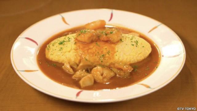 Omelet with American Sauce and Oysters Meuniere of Sengendai, Koshigaya, Saitama Prefecture