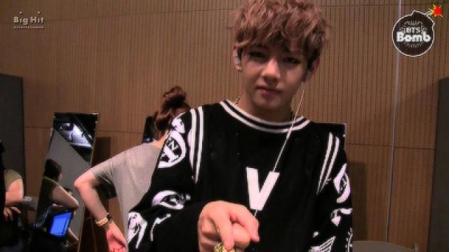 V's hard dance practice