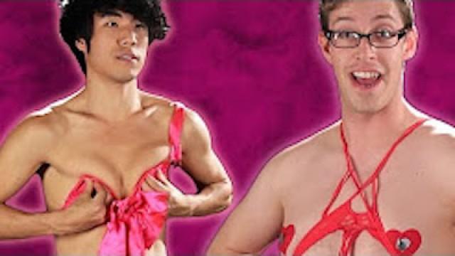 The Try Guys Try Valentine's Day Lingerie