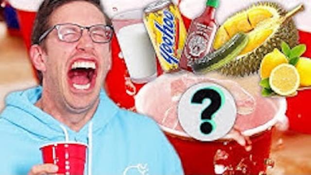 The Try Guys Play Beer Pong With Gross Drinks