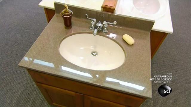 Home Makeover Edition: Turf Grass; Cultured Marble Sinks; House Paint; Curved Cabinet Doors