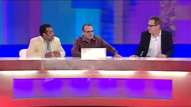 Krishnan Guru-Murthy, Vic Reeves, David Walliams, Louis Walsh