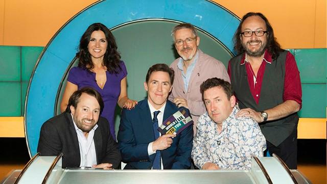 Griff Rhys Jones, Susanna Reid, Jimmy Carr and Dave Myers