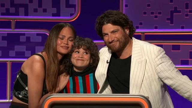 Chrissy Teigen, Adam Pally, Sandy Honig