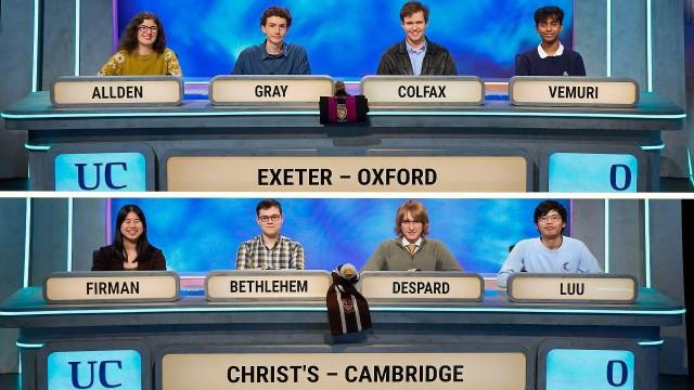 Exeter College, Oxford v Christ's College, Cambridge