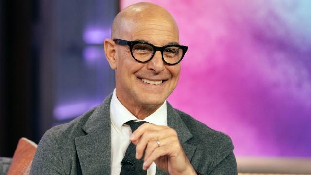 Stanley Tucci, Douglas Emhoff, Maria Becerra