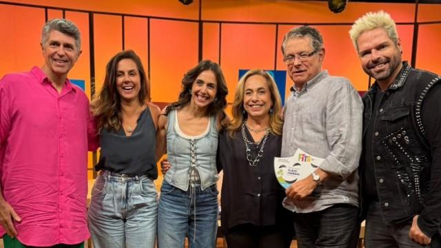Leoni, Carol Barcellos, Giovanna Nader, Flávio Marinho e Muka