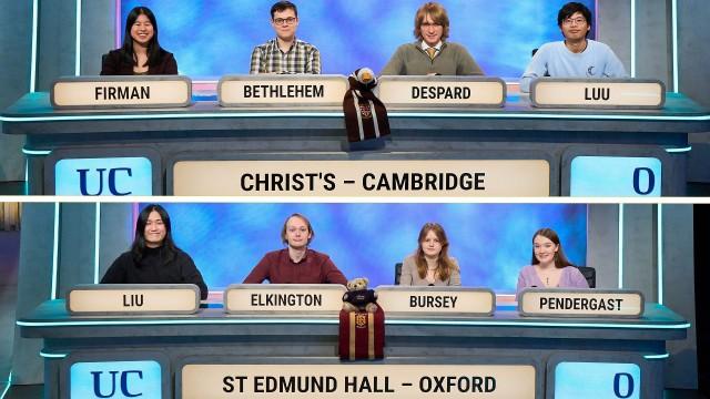 Christ's College, Cambridge vs St Edmund Hall, Oxford