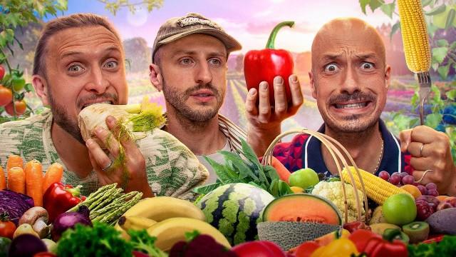 On devine 72 fruit et légumes (Maxence n'a pas reconnu la fraise...) 