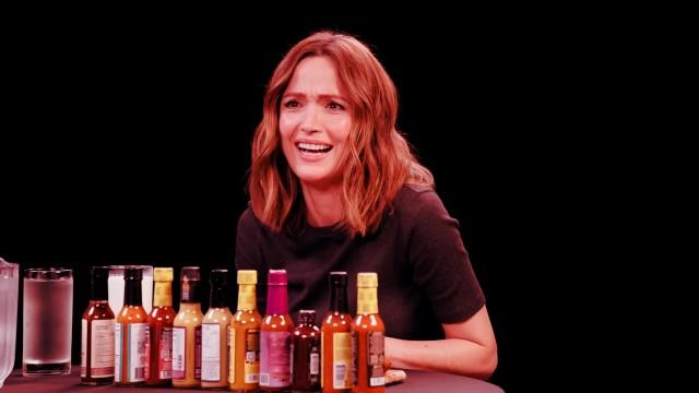 Rose Byrne Feels Crazy While Eating Spicy Wings