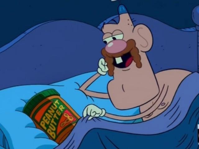 Uncle grandpa has sex with a jar of peanut butter