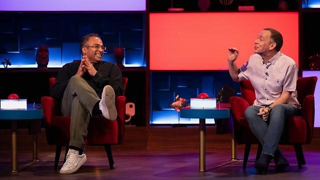 Krishnan Guru-Murthy, Megan McCubbin, Ashley Storrie and Adam Woodyatt (3/5)