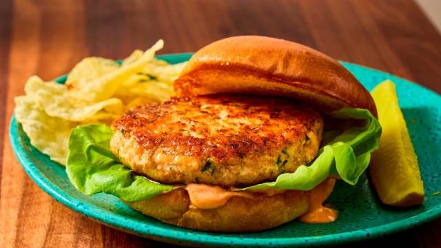 Seafood Stew and Salmon Burgers