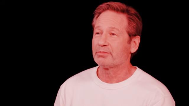 David Duchovny Lives the Technicolor Universe While Eating Spicy Wings
