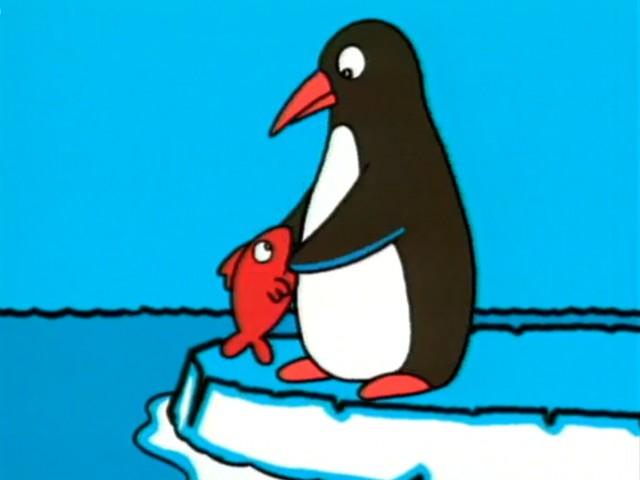 Il pinguino e il pesce rosso