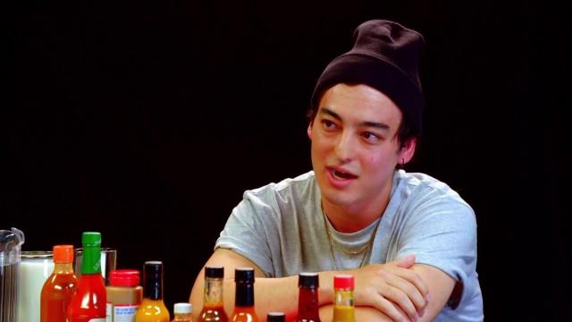 Joji Sets His Face on Fire While Eating Spicy Wings