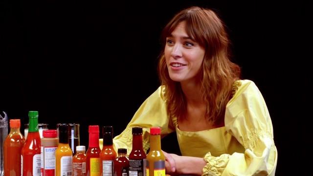 Alexa Chung Fears for Her Life While Eating Spicy Wings