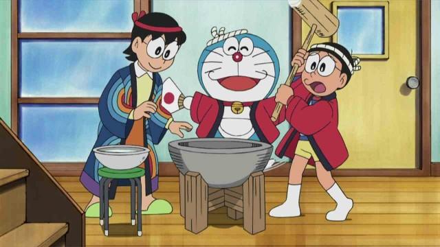 Making Mochi and Doing Sumo Wrestling for Valentine's / Shizuka-chan and the Mini Garden Ski Slope