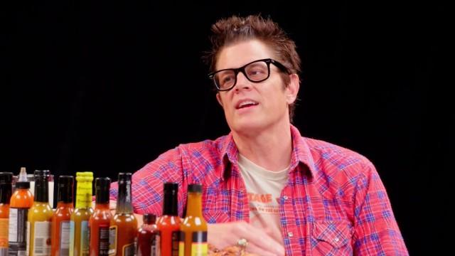 Johnny Knoxville Gets Smoked By Spicy Wings