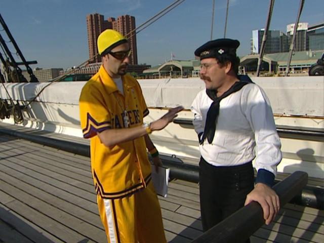 Ali G Visits Civil War Navy Ship