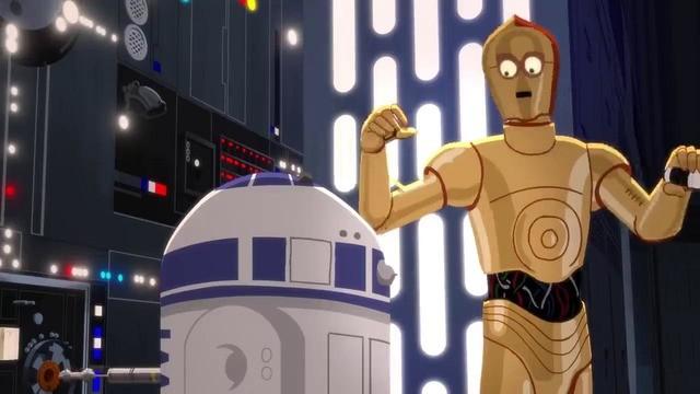 R2-D2 and C3PO - Trash Compactor Rescue