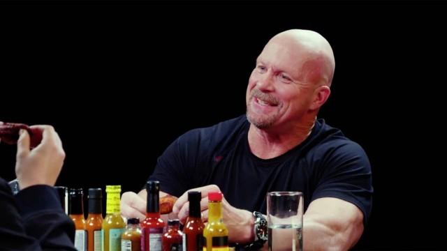 Stone Cold Steve Austin Puts the Stunner on Spicy Wings