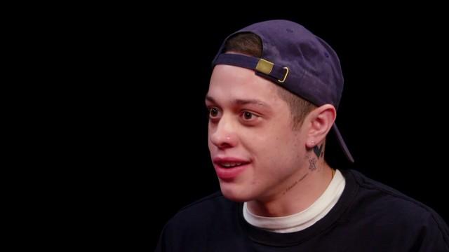 Pete Davidson Drips With Sweat While Eating Spicy Wings