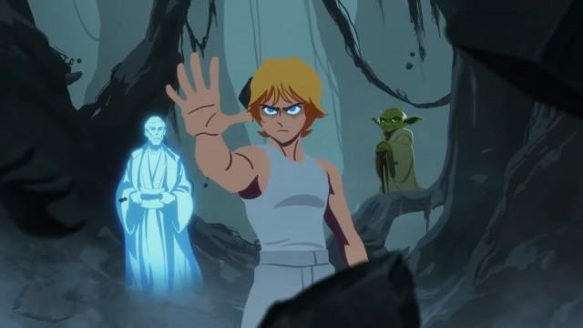 Luke Skywalker Trains with Master Yoda (2)