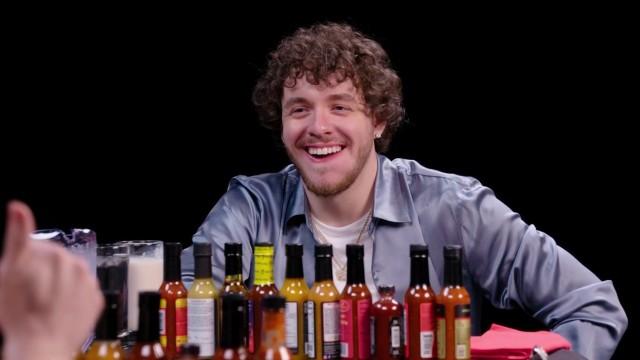 Jack Harlow Returns to the Studio to Eat Spicy Wings