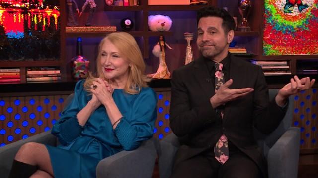 Patricia Clarkson and Mario Cantone