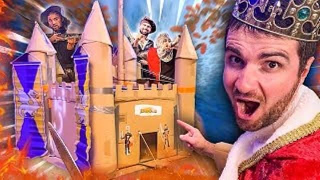 FORTERESSE EN CARTON CHALLENGE (Qui résistera le plus longtemps ?)