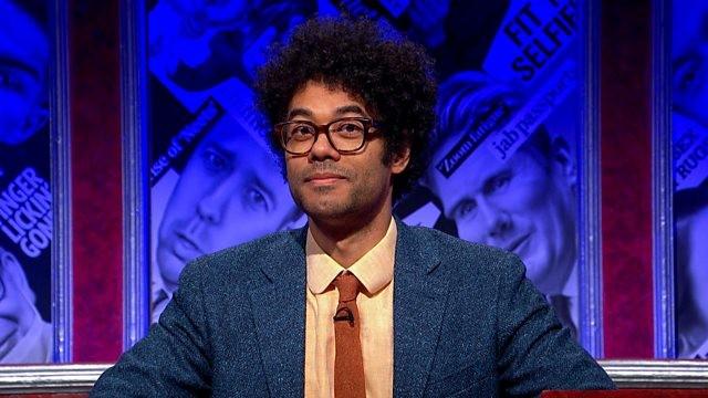 Richard Ayoade, Maisie Adam, Justin Webb