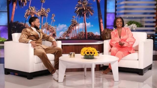 Guest host Kandi Burruss with Lena Waithe, Jacob Latimore