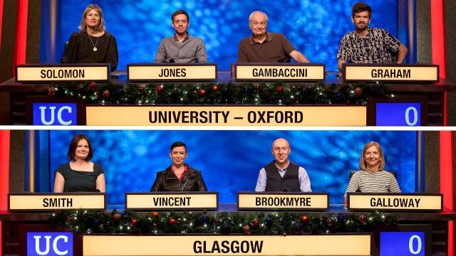 Christmas 2022: University College, Oxford v University of Glasgow