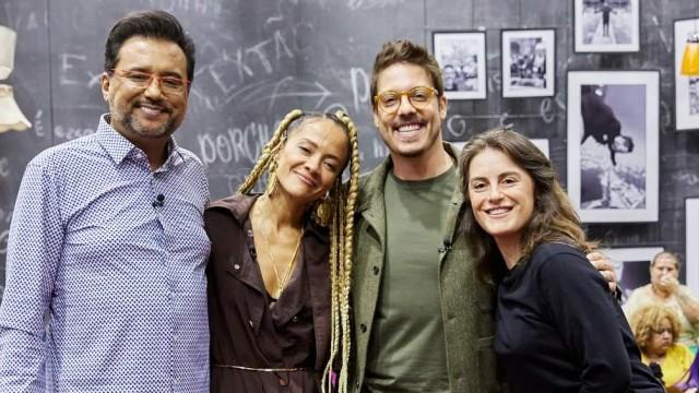 Alessandra Maestrini, Aline Borges e Geraldo Luís