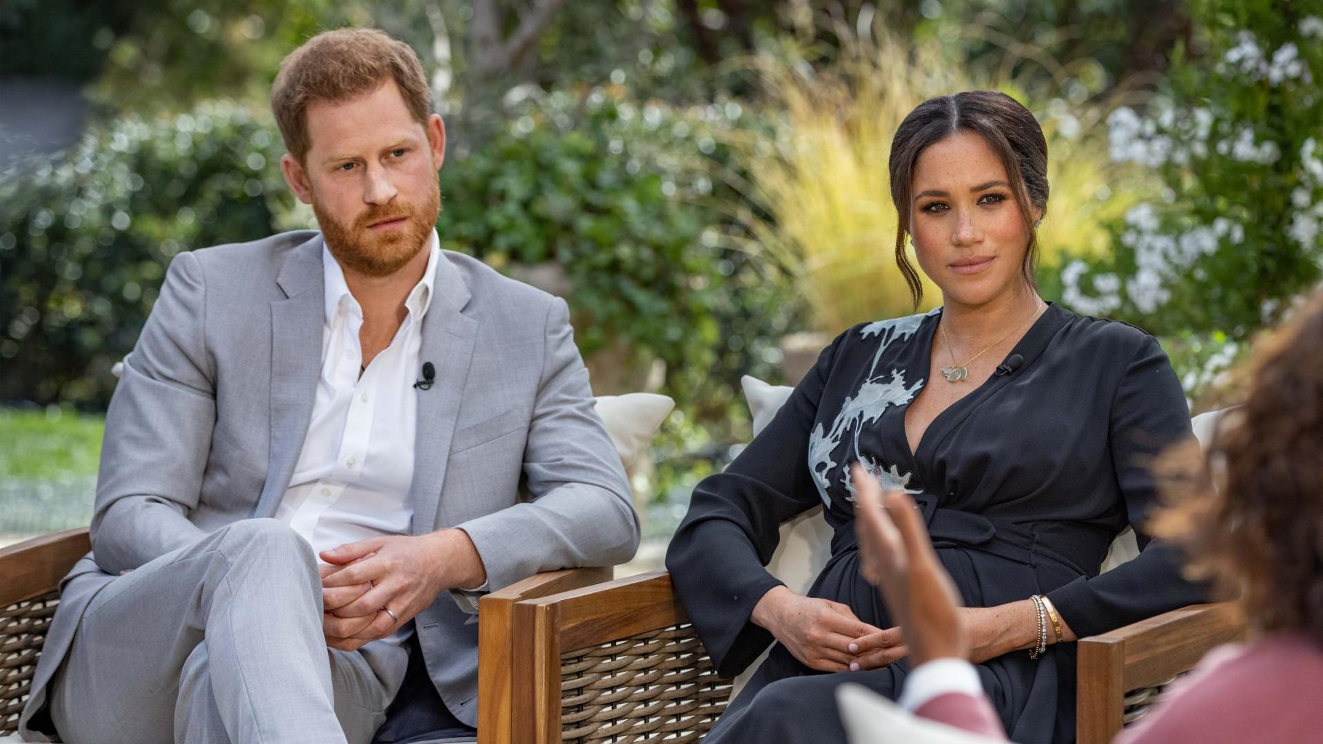 Oprah with Meghan and Harry