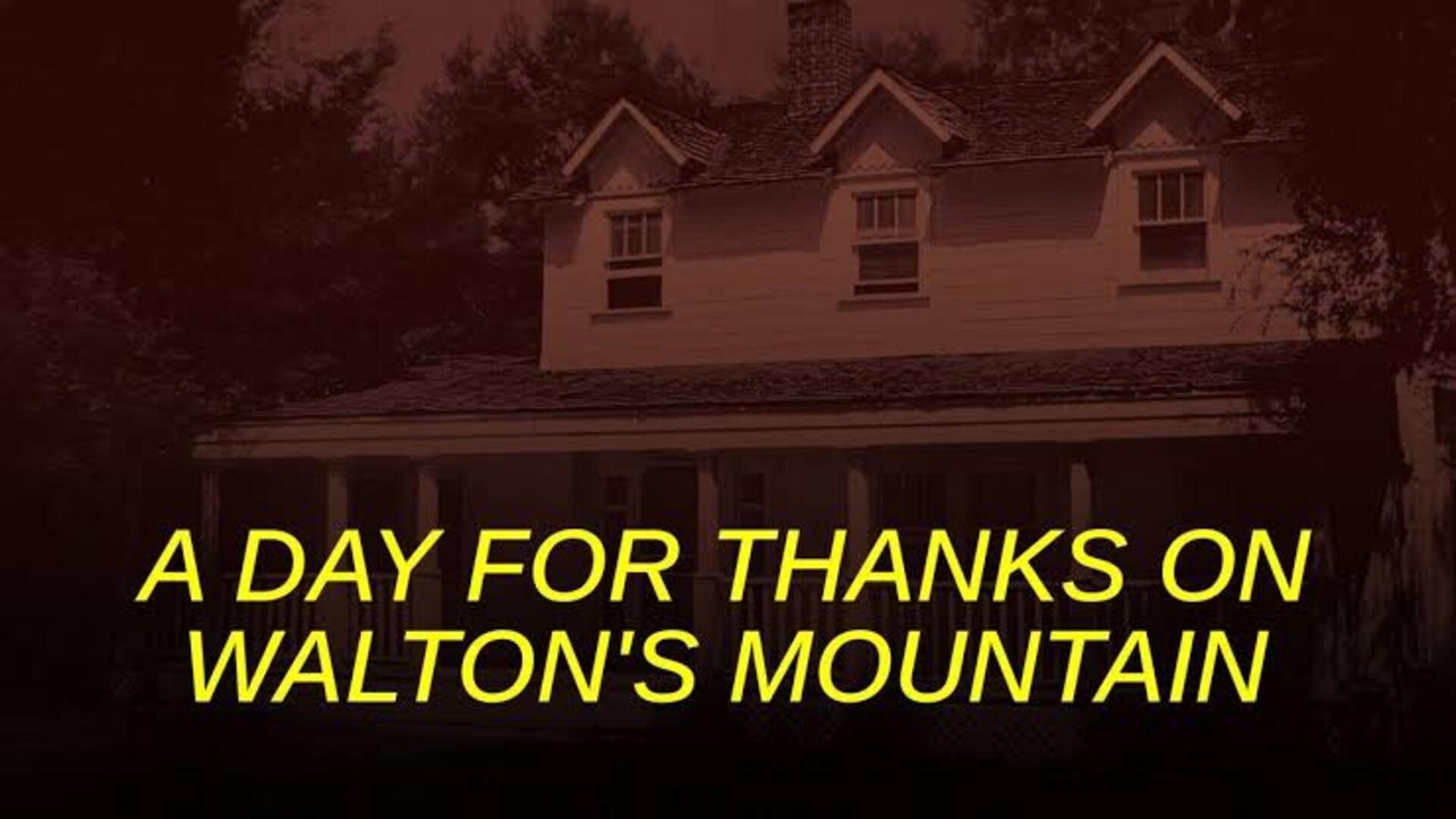A Day for Thanks on Walton's Mountain