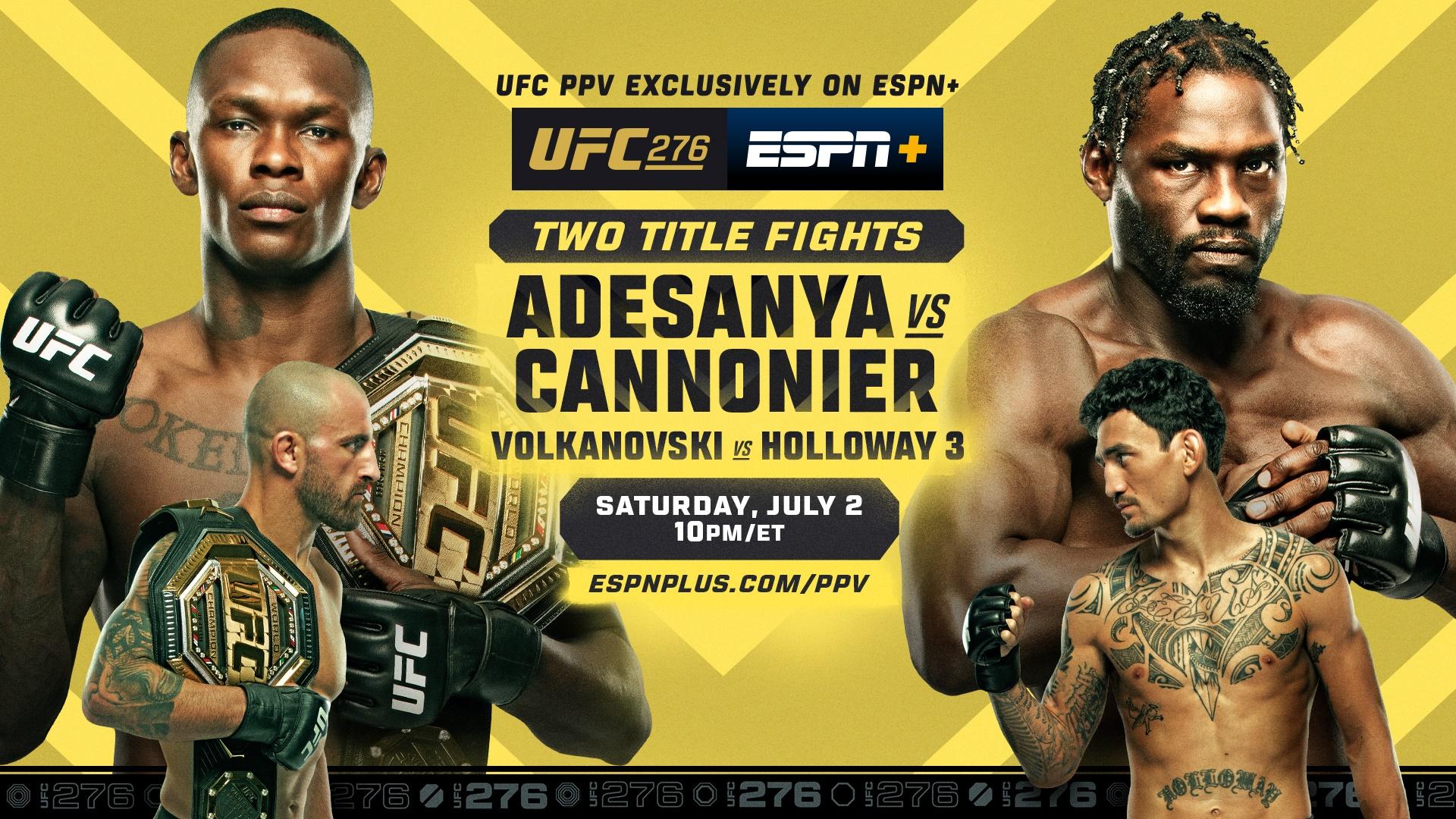 UFC 276: Adesanya vs. Cannonier