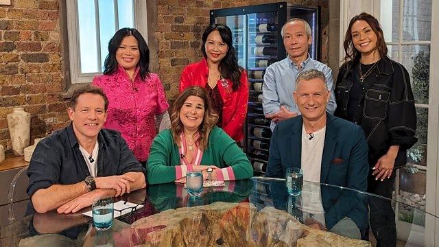 Matt Tebbutt, Mandy Yin, Ching-He Huang, Adam Hills and Helen McGinn