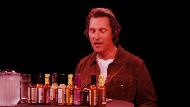 Matthew McConaughey Is Alright, Alright, Alright While Eating Spicy Wings